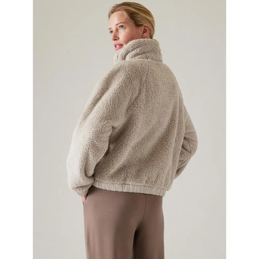 ATHLETA Women's Tugga Sweatshirt Size M In Abalone - Picture 3 of 12